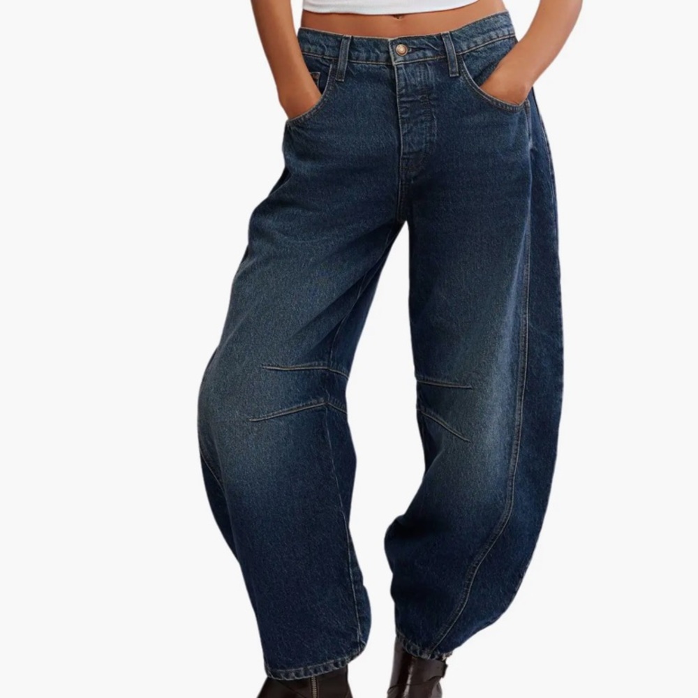 Free people We The Free Good Luck Mid Rise
Barrel Jeans